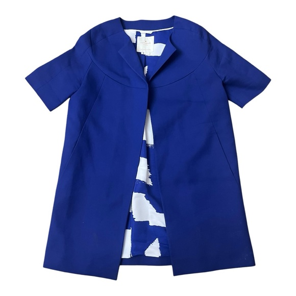kate spade Jackets & Blazers - Kate Spade Vibrant Blue Short Sleeve Coat